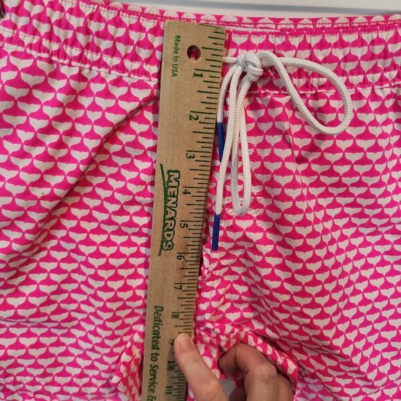 Vineyard Vines Women's Whale Tail Print Performance Shorts Neon Pink Nylon Short - Picture 11 of 12